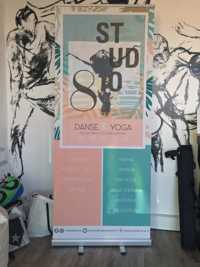 Roll-up d'un studio de danse