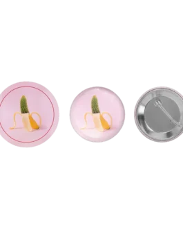 Custom round pin button badge
