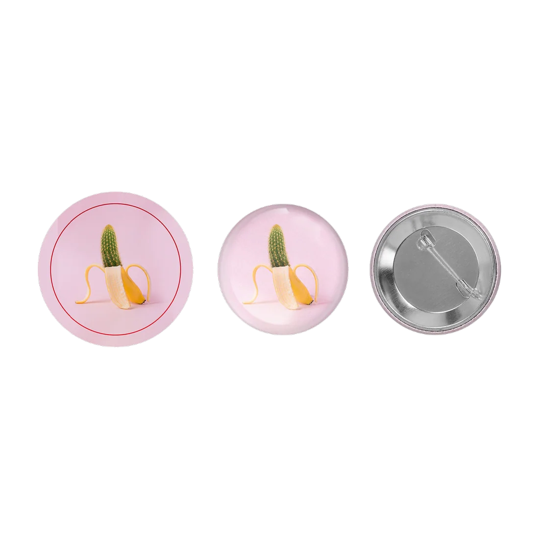 Custom round pin button badge