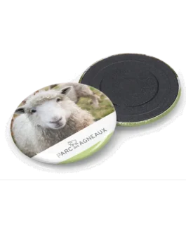 Custom round fridge magnet