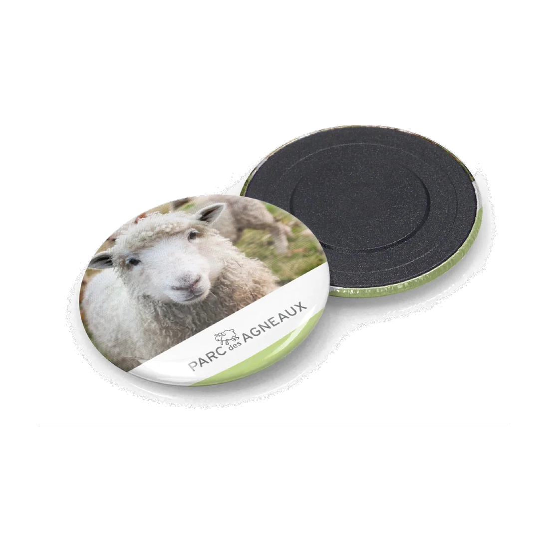 Custom round fridge magnet