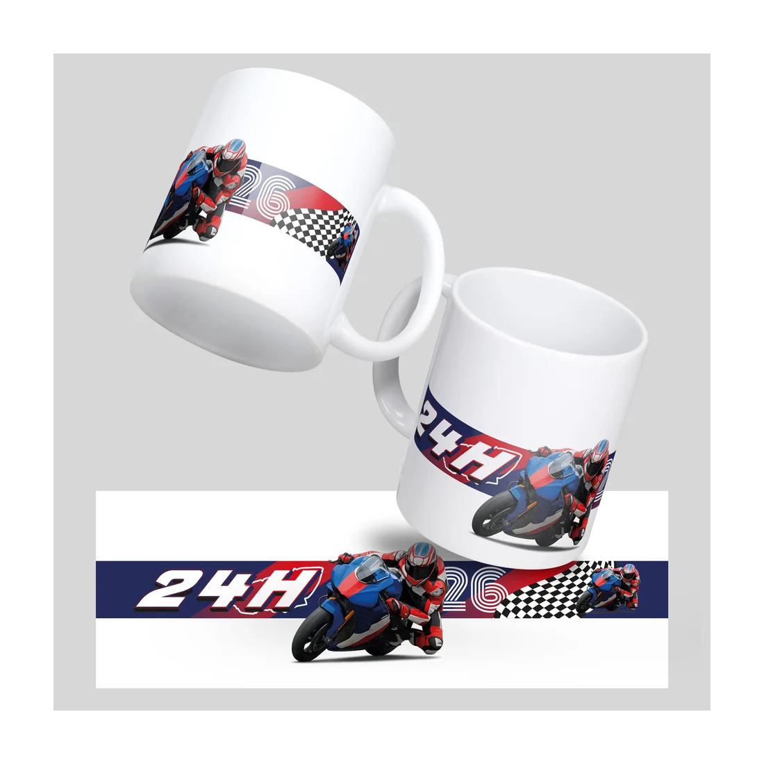 Custom ceramic mug printed in France