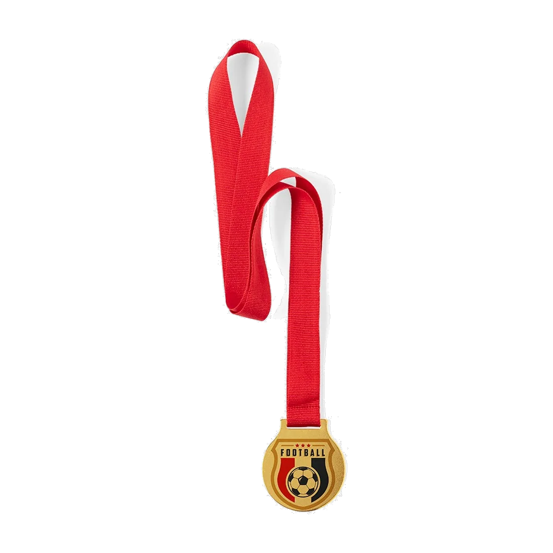 Custom smooth gold medal 5 cm
