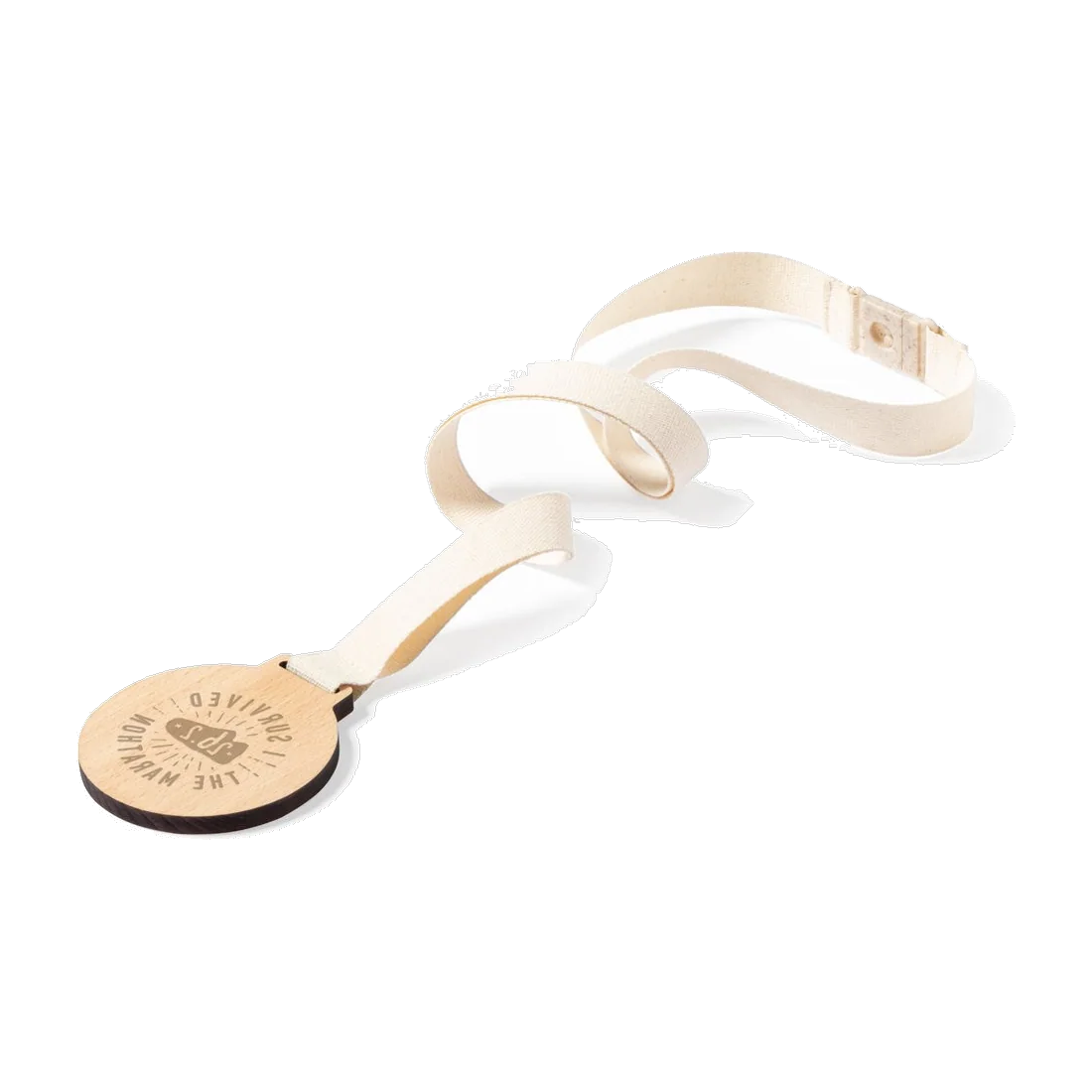 Custom wooden medal 7 cm