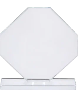 Custom octagonal glass award