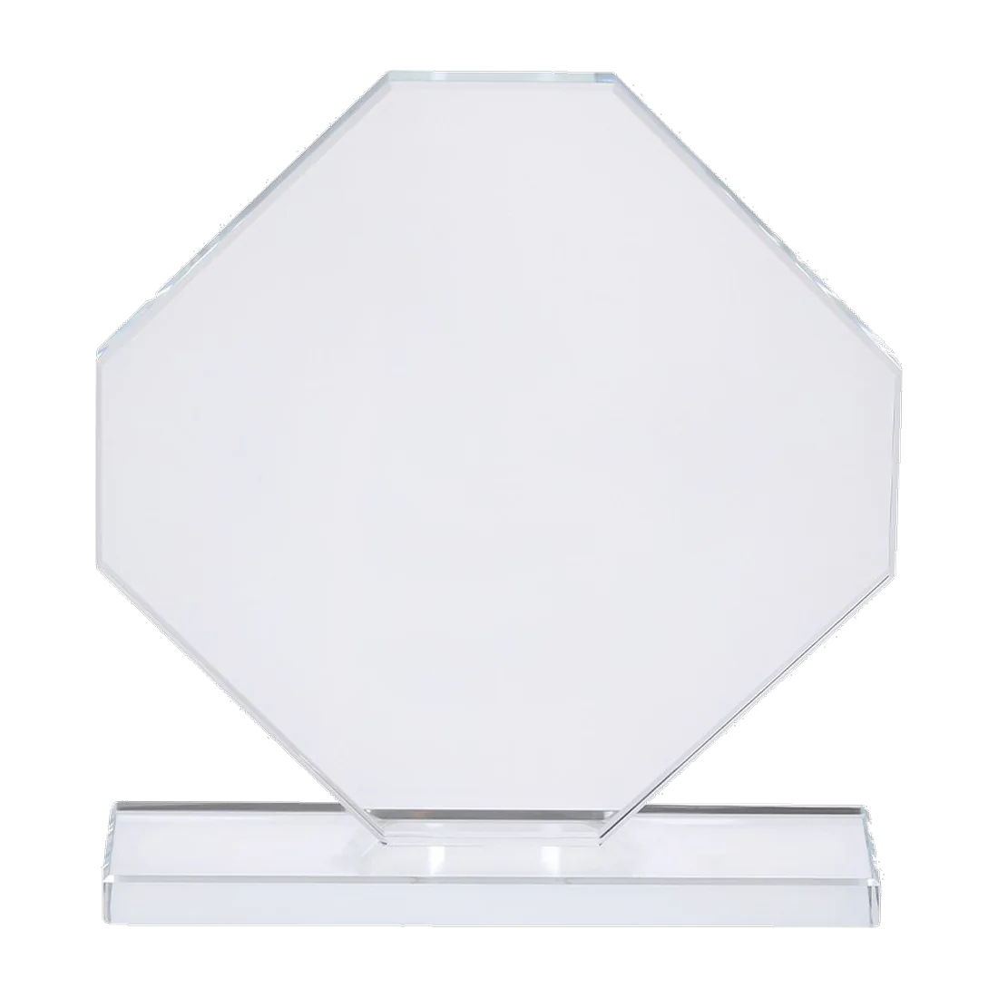 Custom octagonal glass award
