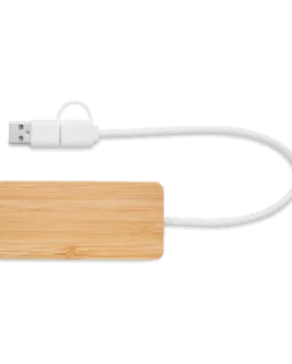 Hub USB 3 ports en bambou, customisable – Hubbam