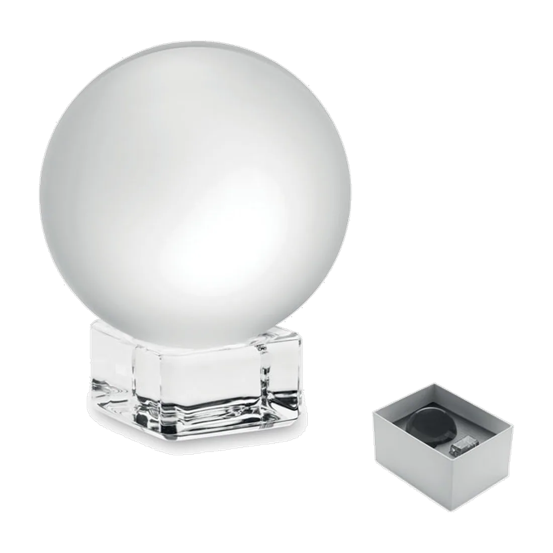 Trophée en verre rond, customisable – Glassward