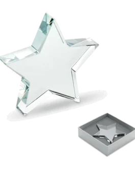 Trophée en verre étoile personnalisable Starward