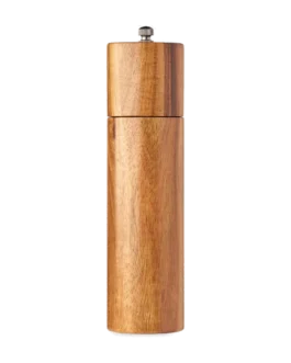 Moulin à sel et à poivre en acacia personnalisable Tucco Set