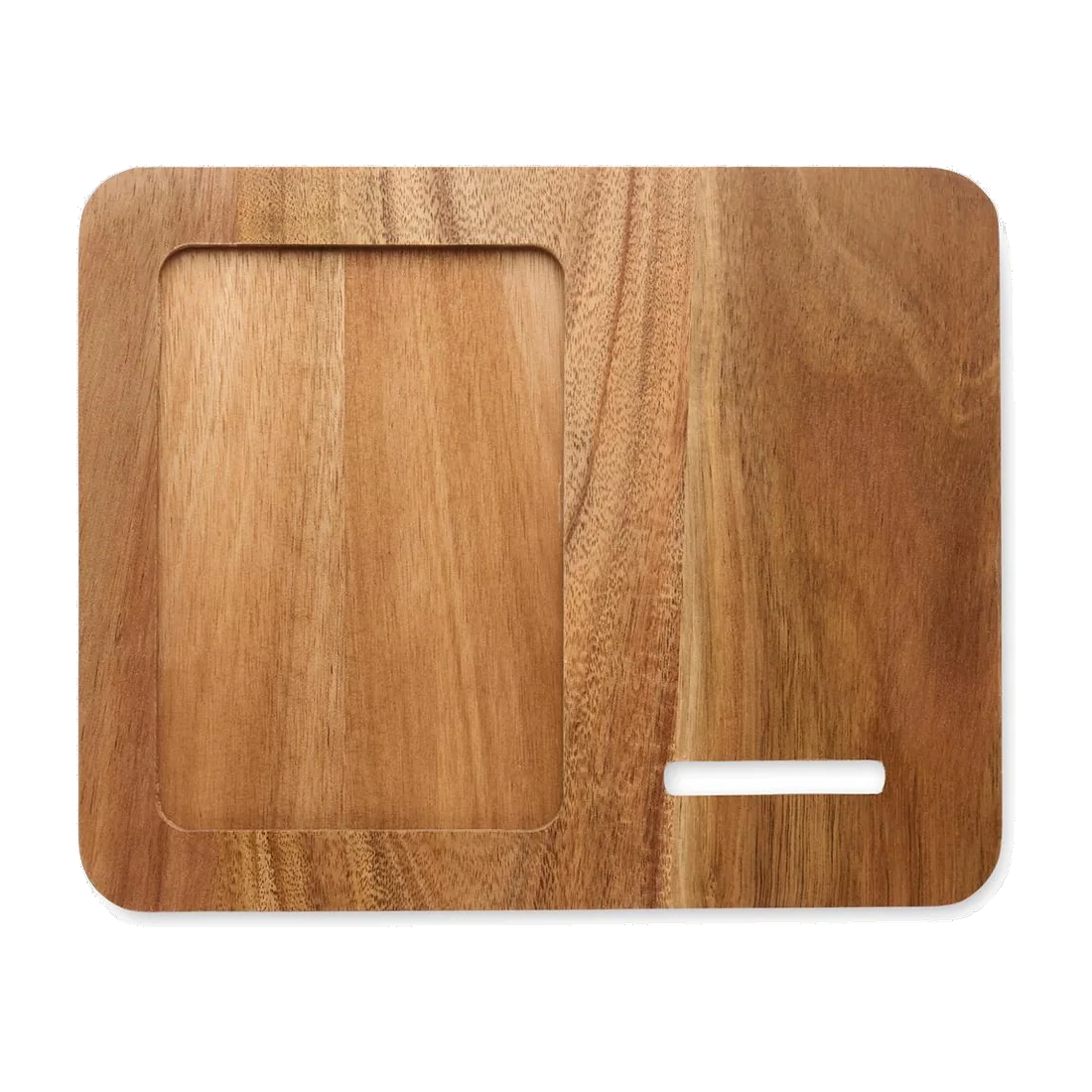 Cadre acacia et chargeur 15W, customisable – Finwood