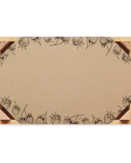 Graines de fraises dans une caisse en bois, customisable – Strawberry