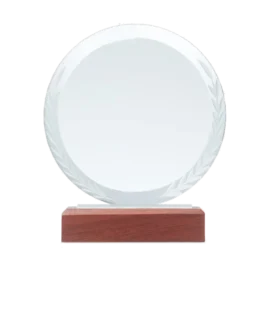 Plaque trophée ronde, customisable – Keen