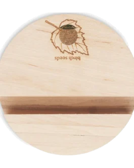 Support de téléphone en bouleau personnalisable Grow Round Stand