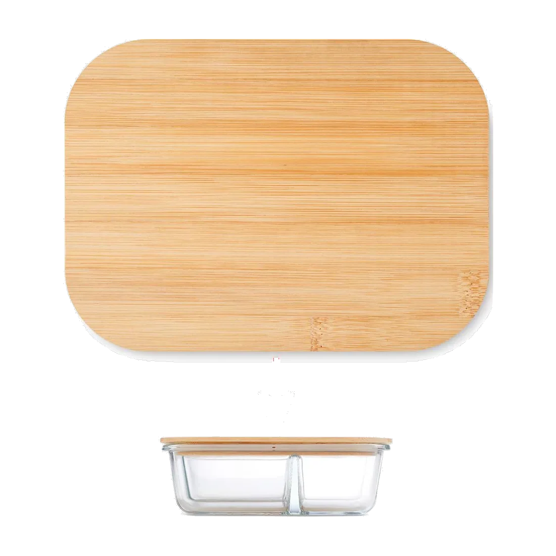 Lunchbox en verre et bambou personnalisable Tundra 3