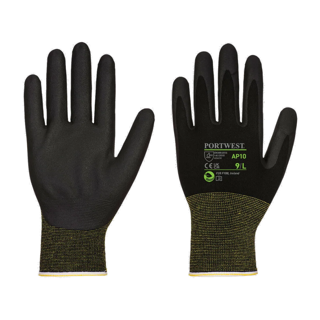 Gants Bambou Mousse de nitrile - Paquet de 12 paires Portwest