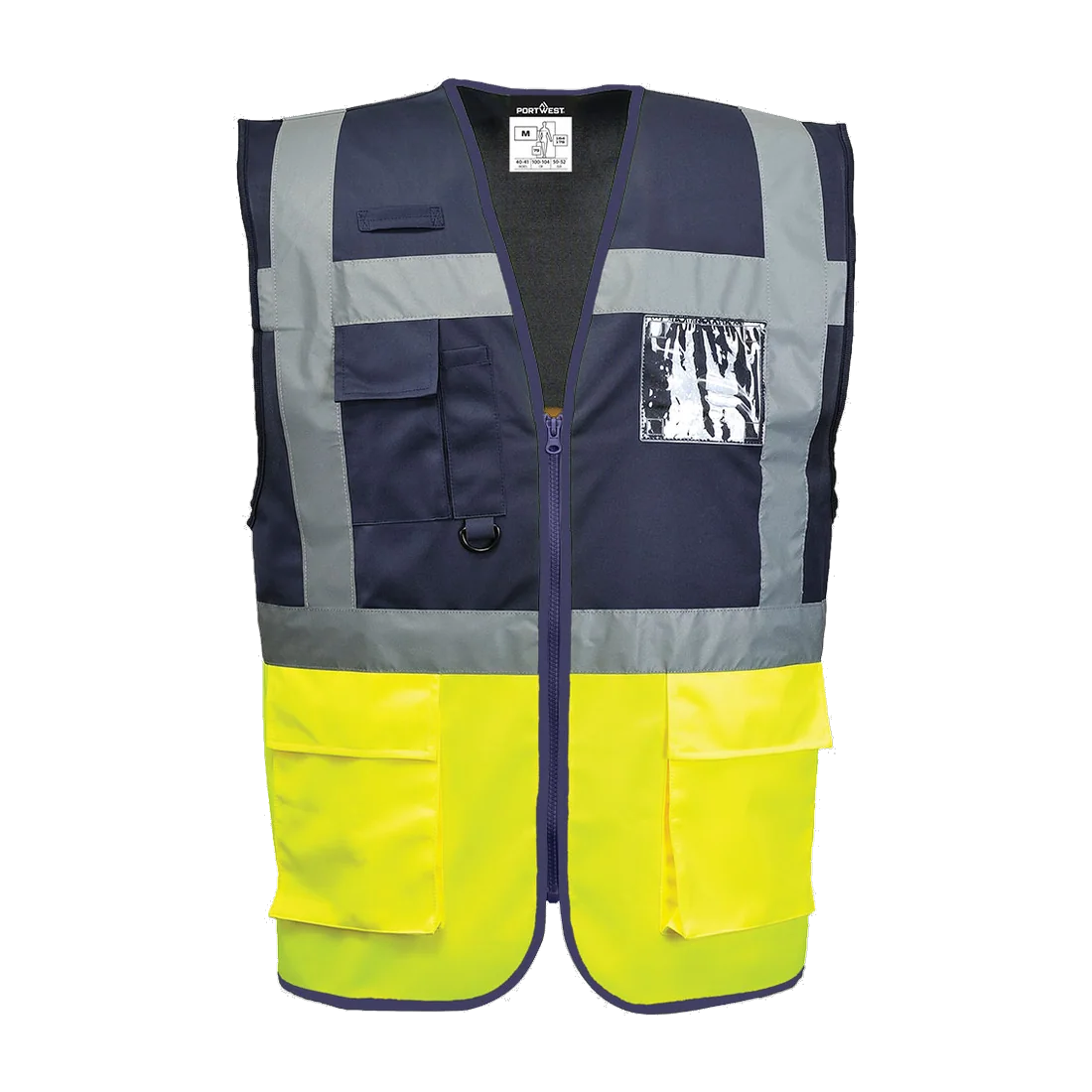 Gilet Executive Paris Hi-Vis bicolore personnalisable Portwest