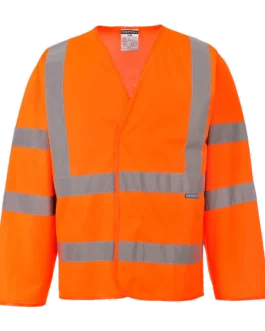Gilet 2 bandes & baudrier manches longues personnalisable Portwest