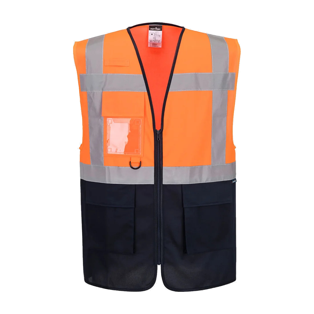 Gilet exécutif contrasté haute visibilité Essential personnalisable Portwest