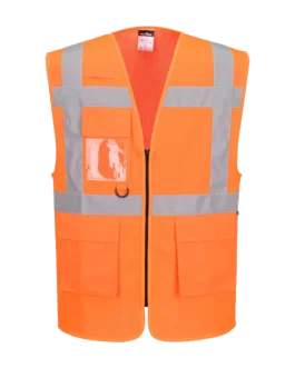 Gilet exécutif en maille haute visibilité Essential personnalisable Portwest