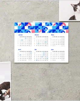 Custom card wall calendar
