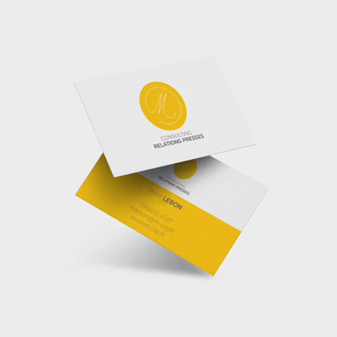Custom square business card