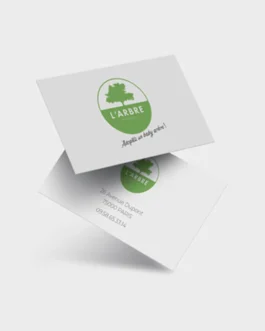 Custom round business card