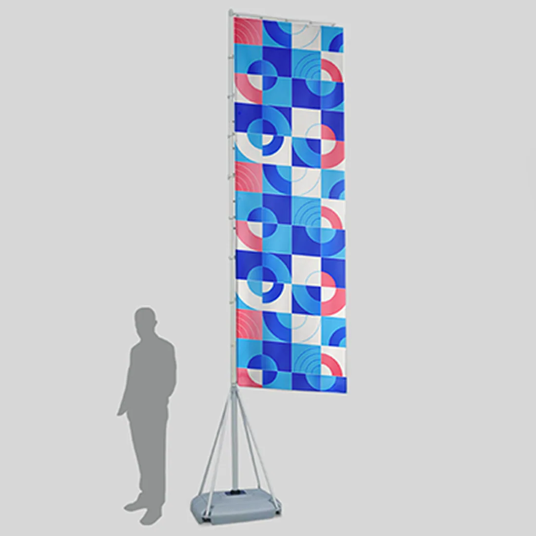 Drapeau sur mât personnalisé