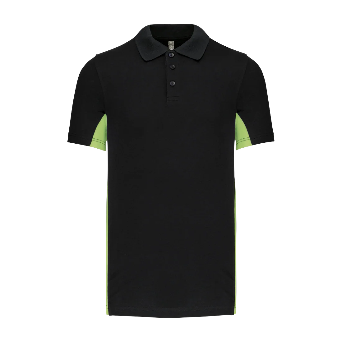 Men's two-tone short sleeved piqué polo shirt, customisable – Kariban