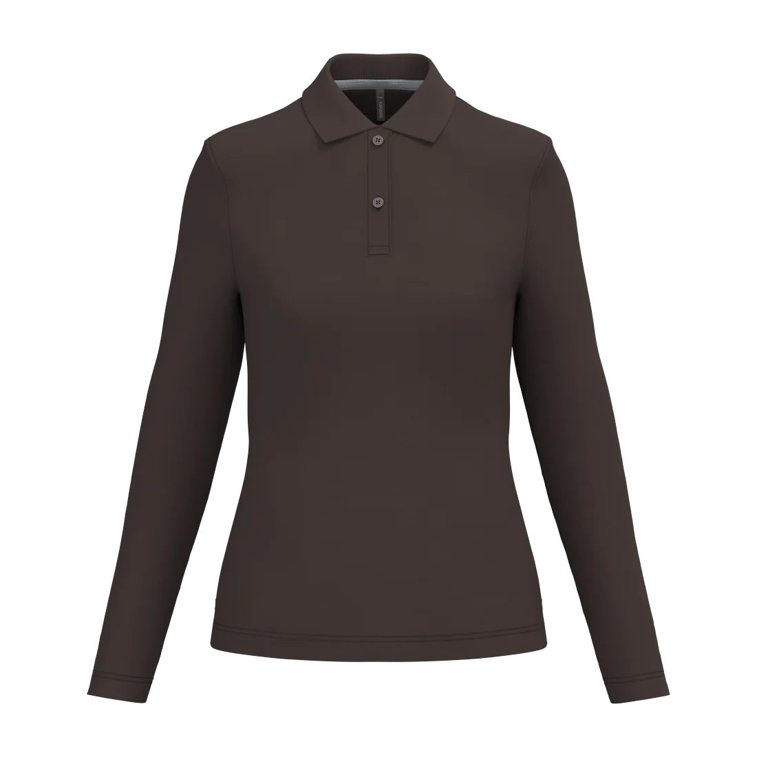 Ladies' long-sleeved polo shirt, customisable – Kariban