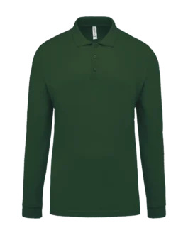 Men's long-sleeved piqué polo shirt, customisable – Kariban