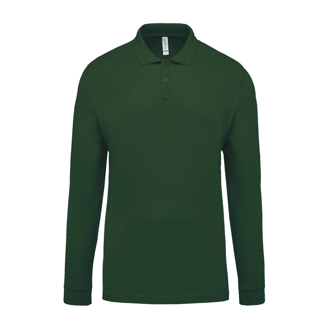 Men's long-sleeved piqué polo shirt, customisable – Kariban