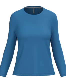 Ladies' long-sleeved crew neck T-shirt, customisable – Kariban