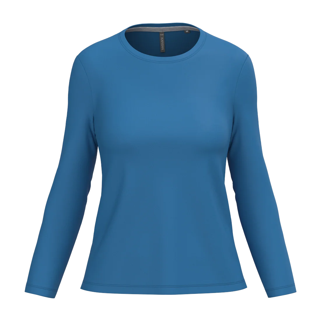 Ladies' long-sleeved crew neck T-shirt, customisable – Kariban