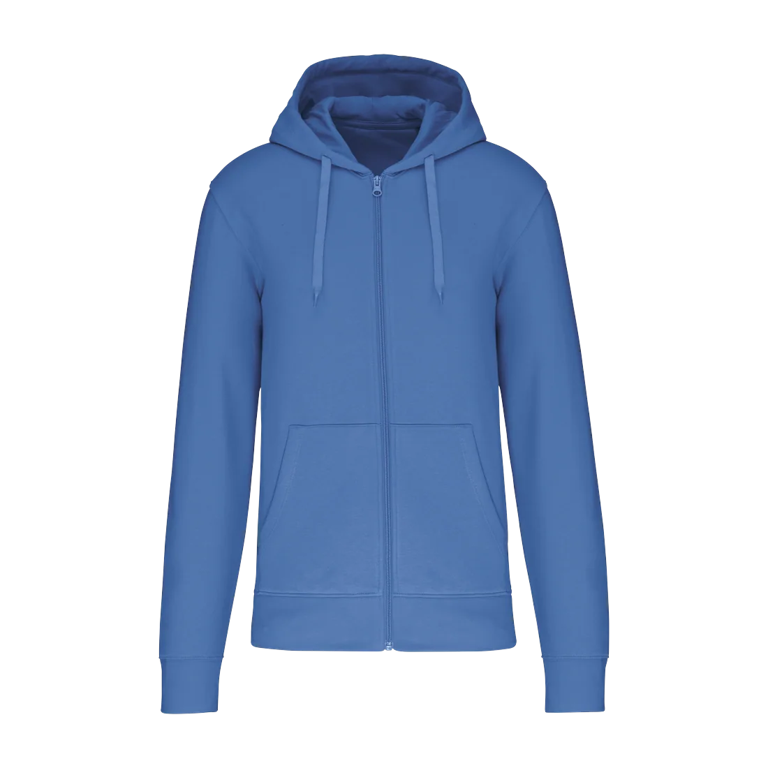 Sweat-shirt écoresponsable zippé à capuche homme personnalisable Kariban