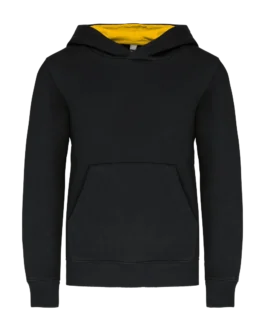 Kids' contrast hooded sweatshirt, customisable – Kariban