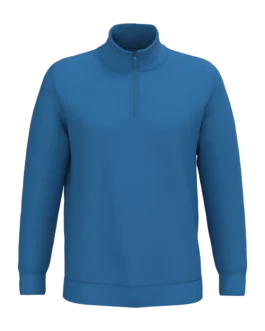 Zip neck sweatshirt, customisable – Kariban