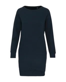 Organic fleece lounge dress, customisable – Kariban