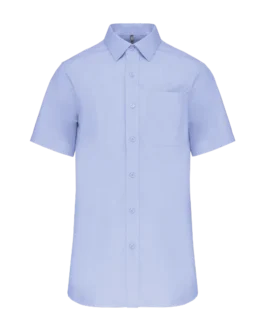 Men's short-sleeved cotton poplin shirt, customisable – Kariban