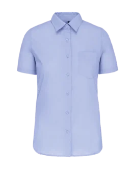 Chemise popeline polycoton manches courtes entretien facile femme personnalisable Kariban