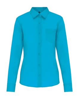 Ladies’ easy-care polycotton poplin shirt, customisable – Kariban