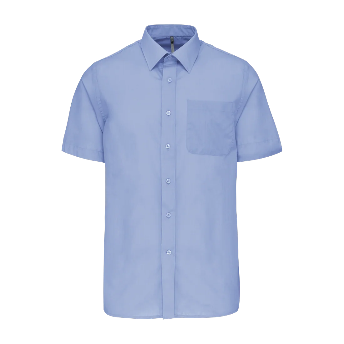 Chemise popeline polycoton manches courtes entretien facile homme personnalisable Kariban