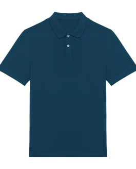 Eco-friendly men’s piqué polo shirt, customisable – Native Spirit