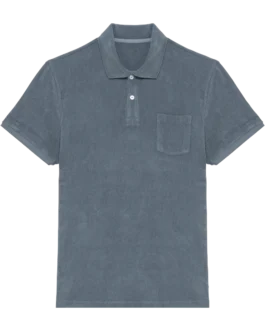 Eco-friendly men's Terry Towel polo shirt, customisable – Native Spirit