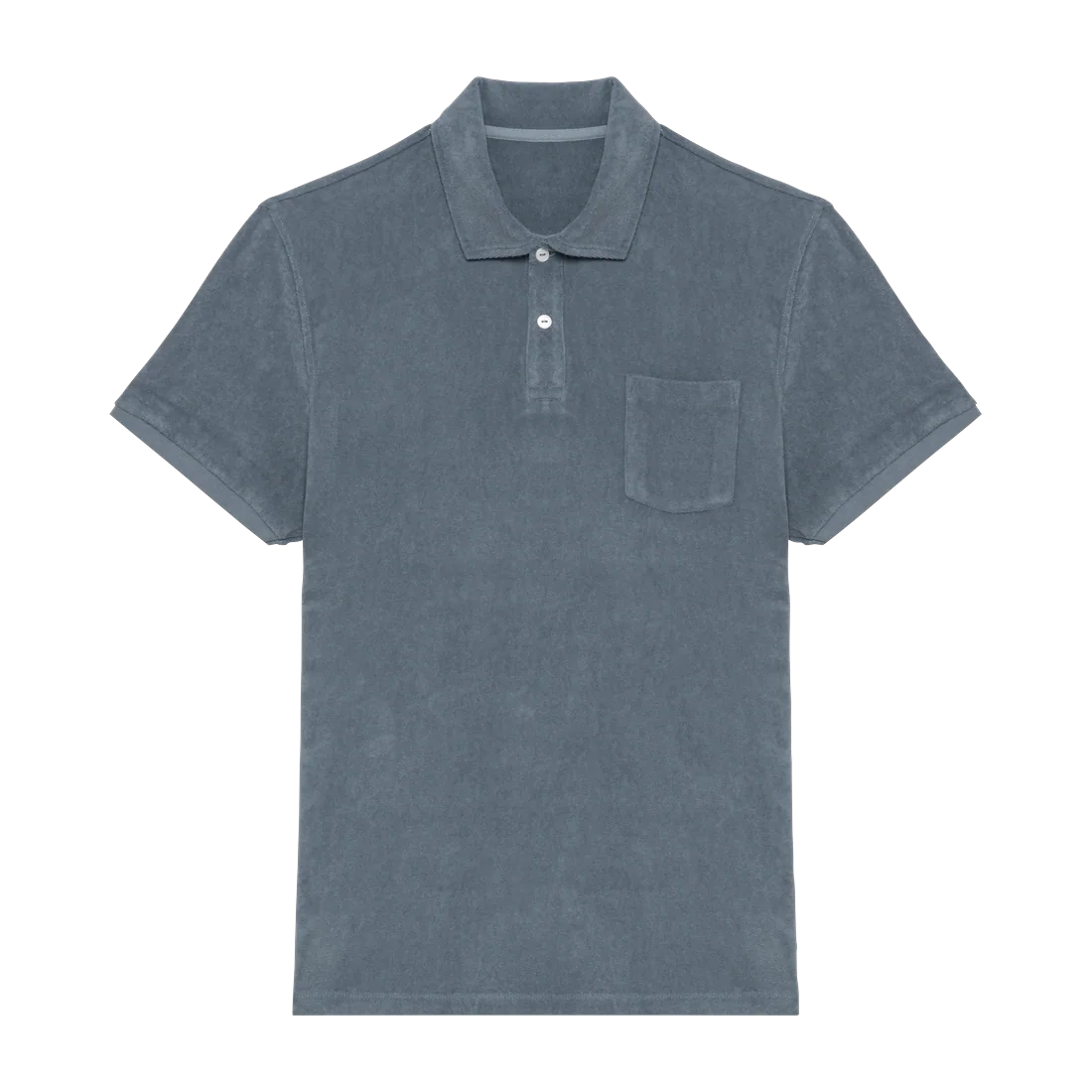 Eco-friendly men's Terry Towel polo shirt, customisable – Native Spirit