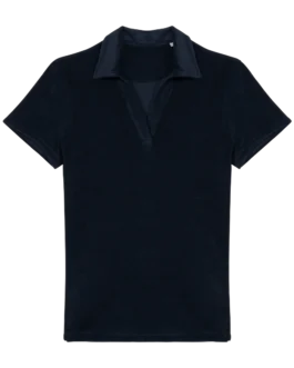 Ladies' eco-friendly Terry Towel polo shirt, customisable – Native Spirit