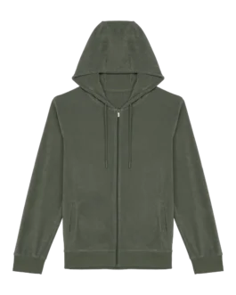 Sweat-shirt écoresponsable en éponge zippé à capuche homme personnalisable Native Spirit