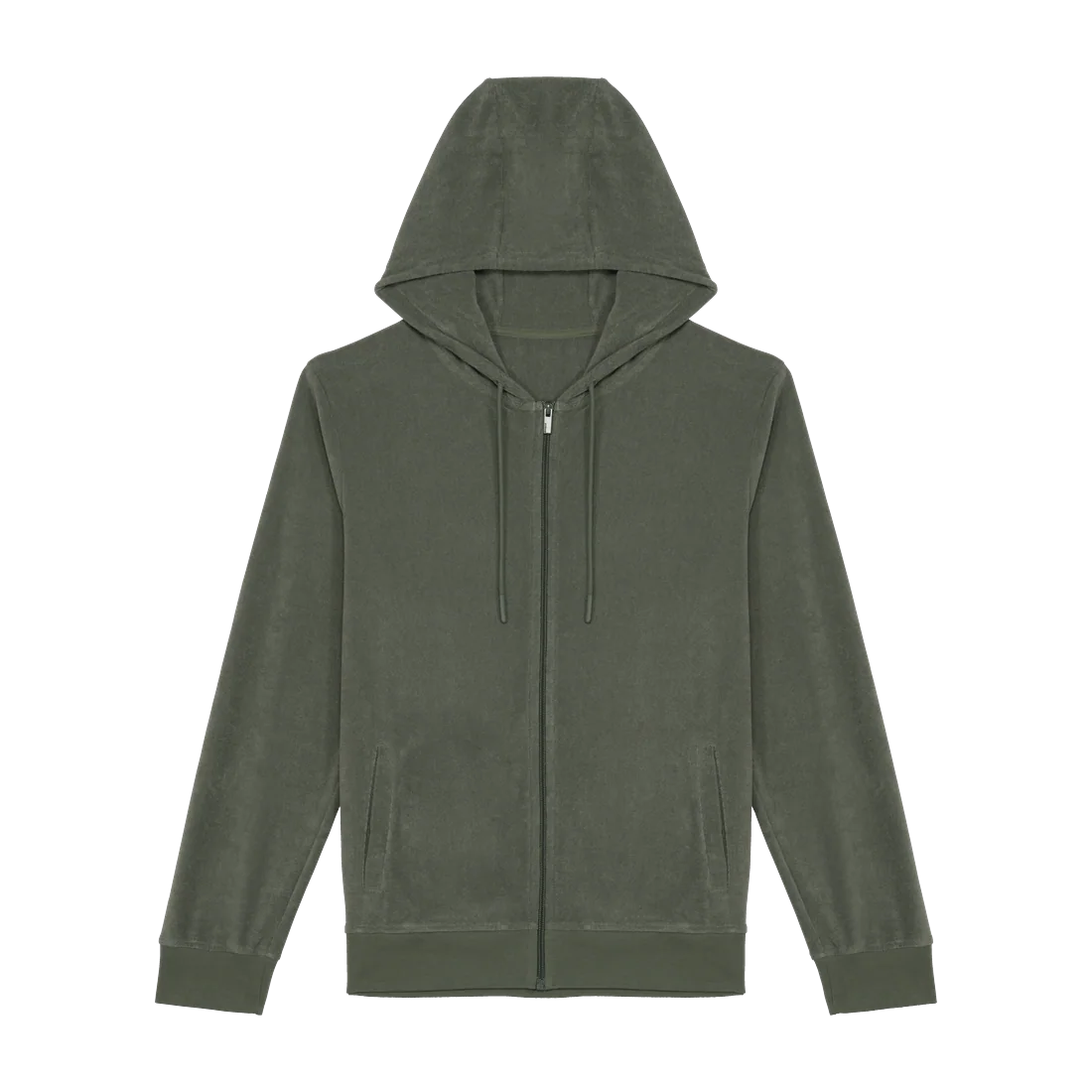 Sweat-shirt écoresponsable en éponge zippé à capuche homme personnalisable Native Spirit