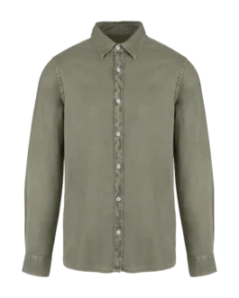 Eco-friendly men's washed effect shirt, customisable – Native Spirit