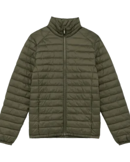 Eco-friendly men’s lightweight down jacket, customisable – Native Spirit